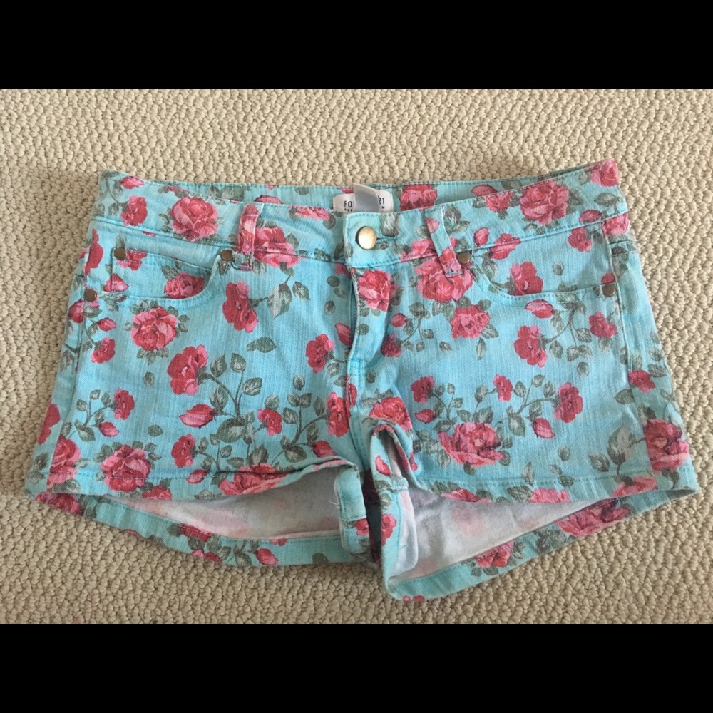 Forever 21 floral shorts